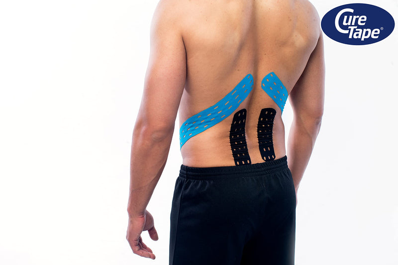 CureTape® Punch Blue | Perforated Kinesiology Tape | More Stretch & Ventilation| k Tape for Joint, Knee, Ankle & Shoulder Pain | Kinesiology Tape for Physical Therapy | Waterproof Medical Tape