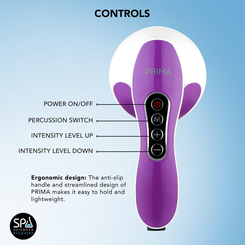 [Australia] - SPA SCIENCES - Prima - Therapeutic Body Massager for Cellulite Reduction, Body Contouring, Relaxation & Recovery with 4 Interchangeable Heads 