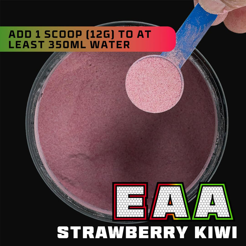 Beast Pharm 9 EAA Amino Acids with BCAA Powder 2:1:1 Ratio - Essential Amino Acids Powder - 360g - EAAs Recovery Drink - 30 Servings - Strawberry Kiwi