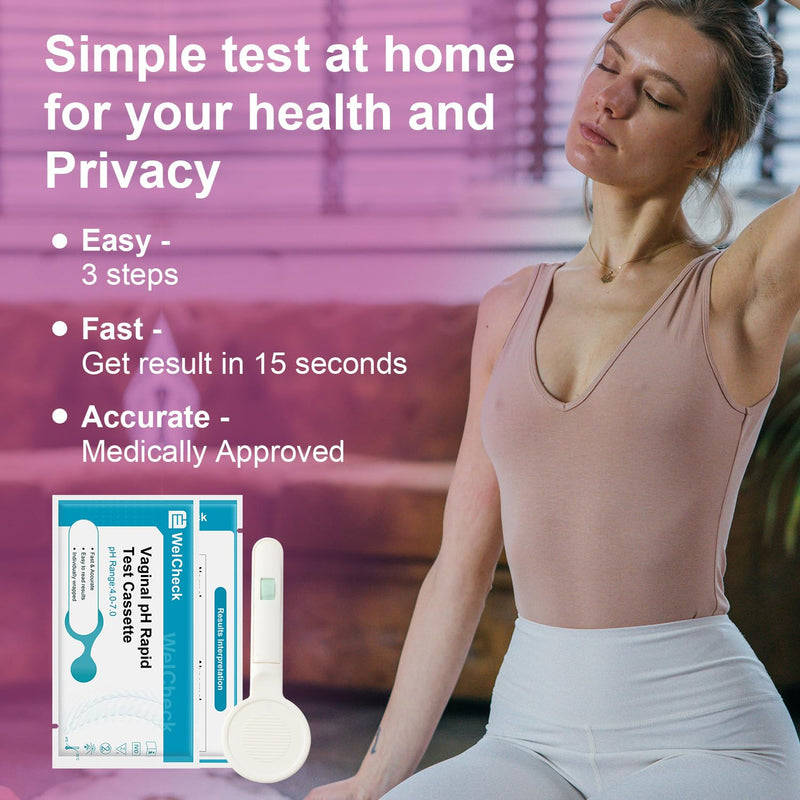Vaginal pH Test Strips, Vaginal Yeast Infection Test Strips, Feminine pH Test, BV Test Strips pH Balance for Women, 15 Individually Packaged Strips