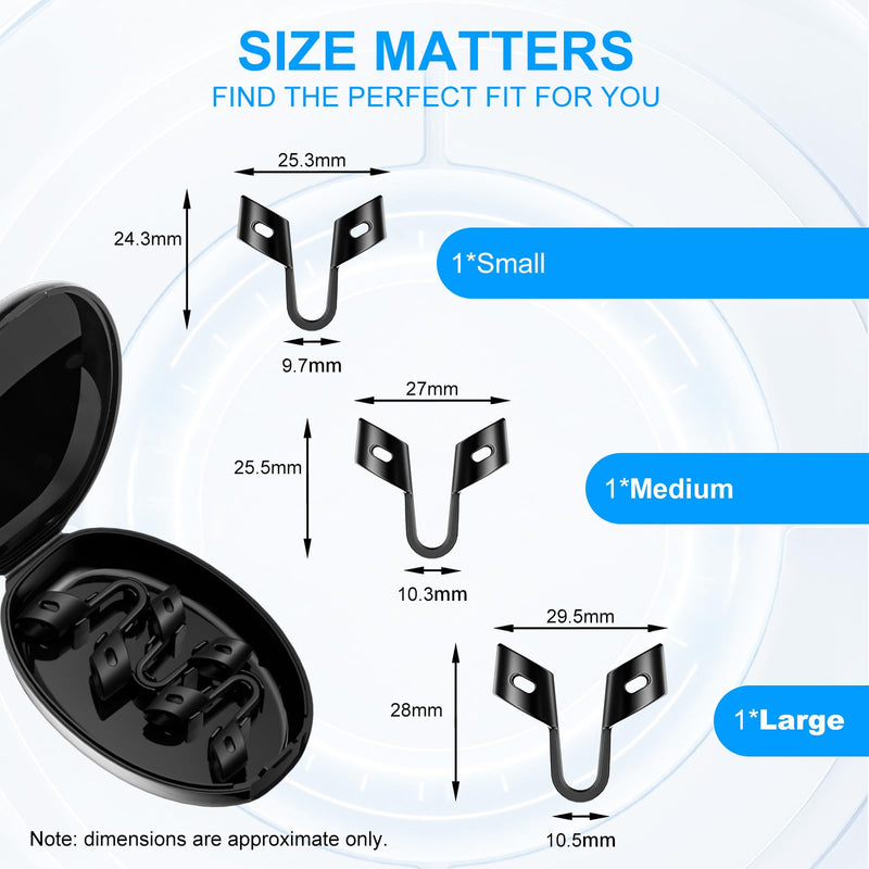 [Australia] - Anti Snoring Devices, Nasal Dilator for Sleeping, Effective to Relieve Snoring, for Nasal Snorers, Reusable Snoring Device to Enjoy a Peaceful Night's Sleep - 3 Pack (S/M/L) S/M/L 