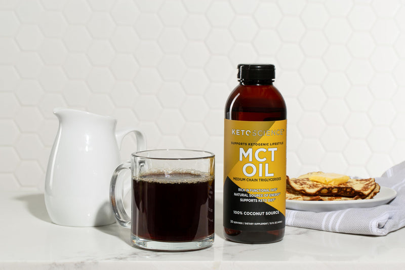 [Australia] - KETO SCIENCE Ketogenic MCT Oil, Dietary Supplement, Made from 100% Coconuts, Promotes Energy, Unflavored, 15 Fl Oz 