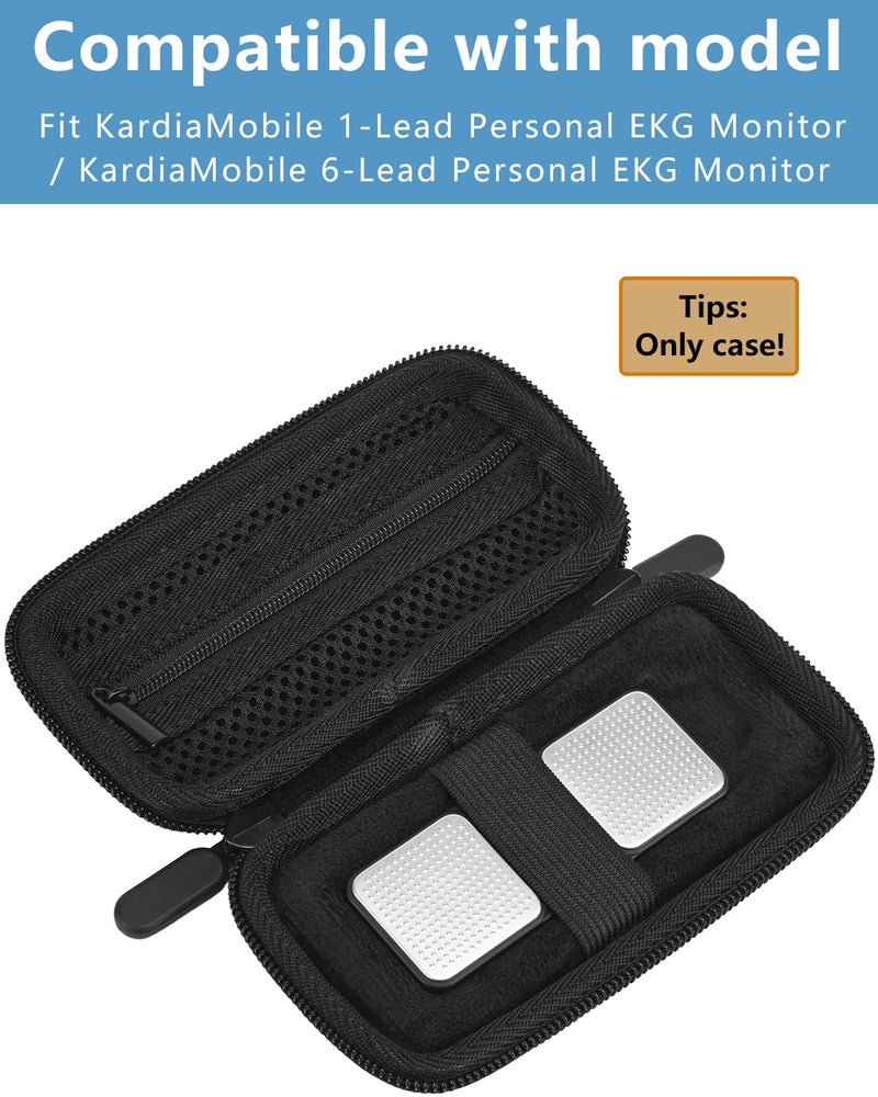 [Australia] - Heart Rate Monitor Case Compatible with, KardiaMobile 1-Lead Personal EKG Monitor/KardiaMobile 6-Lead Personal EKG Monitor, Hard Travel Carrying Case, Home Storage Case 