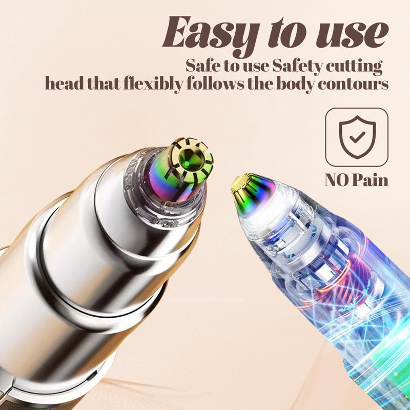 epilator Portable Nose Hair for Women and Compact Nose Trimmer and Eyebrow Trimmer for Women (Red) Red