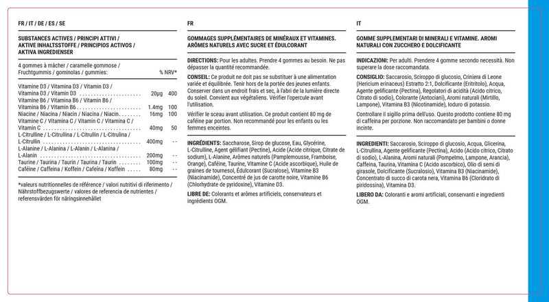 [Australia] - Known Delicious Pre-Workout Gummies – 80mg Caffeine, B Vitamins – Natural Raspberry & Yuzu Flavor – 60 Vegan Gummies, 15 Servings 