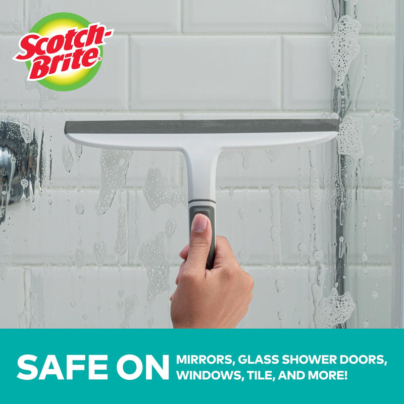 [Australia] - Scotch-Brite, All-Purpose 10 Inch Dual Blade Streak-Free Squeegee, Safe on Mirrors, Glass Shower Doors, Windows, Sinks and More 
