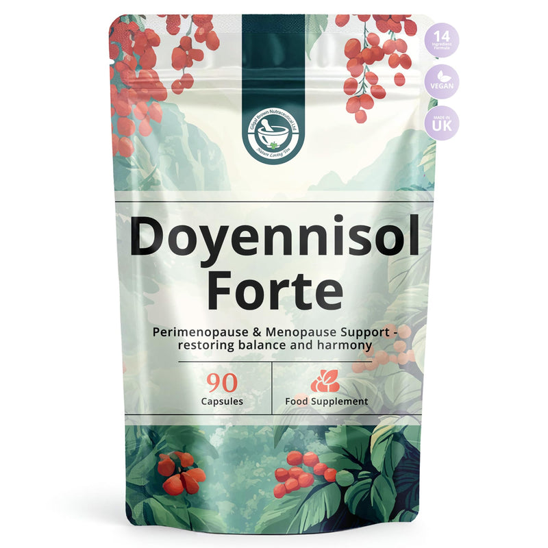 GB NUTRACEUTICAL Perimenopause & Menopause Supplements |14 Natural Ingredients for Hot Flushes, Night Sweats, Sleeplessness |All-in-One Complex with Sage, Red Clover, Maca| Vegan Friendly |90 Capsules