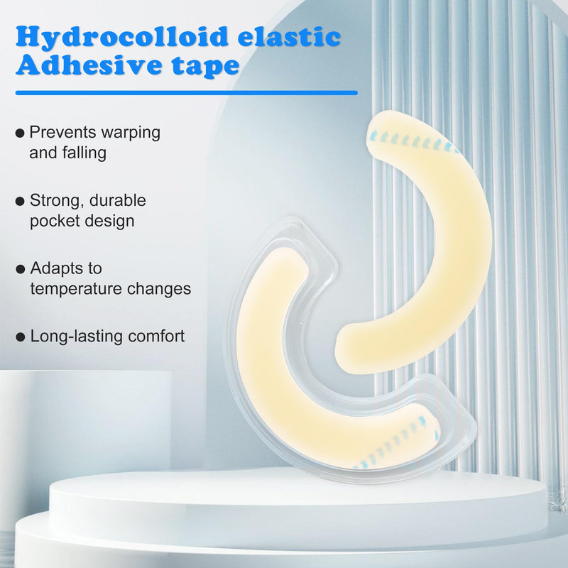 [Australia] - 20PCS Ostomy Barrier Strips Medical Grade Hydrocolloid Skin Barrier Tape for Colostomy, Ileostomy, Urostomy Bags Elastic Ostomy Rings Stoma Supplies Accessories 20PCS 