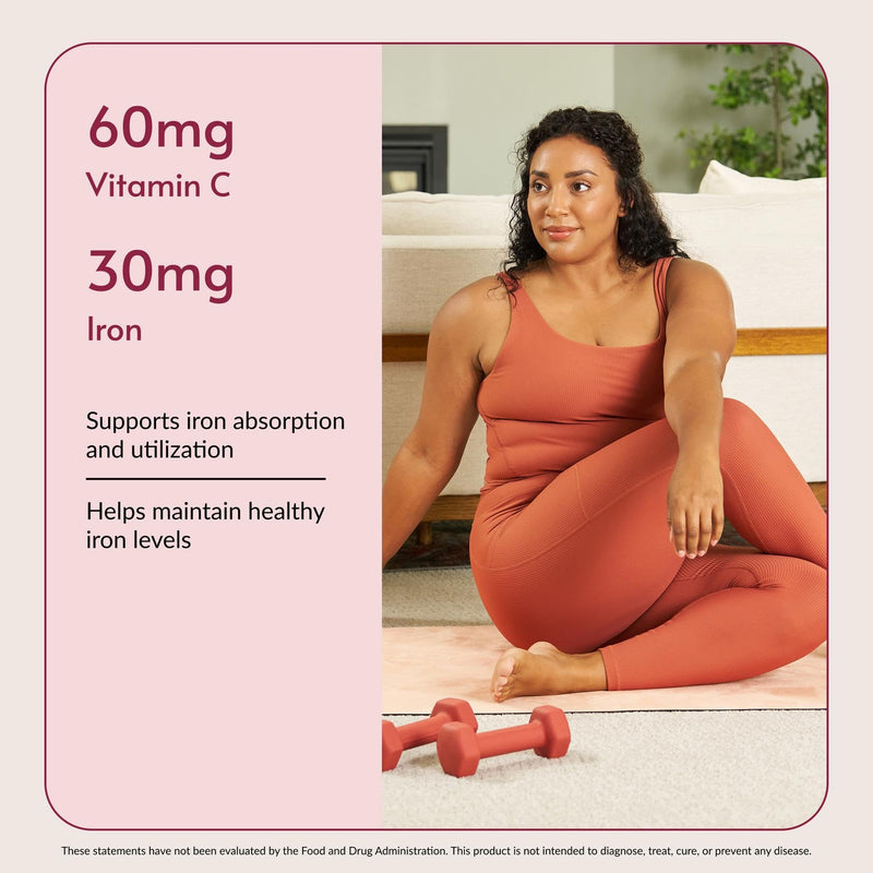 Bariatric Advantage Iron Chewy Bite, Chocolate Raspberry, 30 Count | 30 mg Iron per Serving, with Vitamin C, for Bariatric Patients, Sugar-Free Chewy Bite, Chocolate Raspberry Flavor 30 Count (Pack of 1)