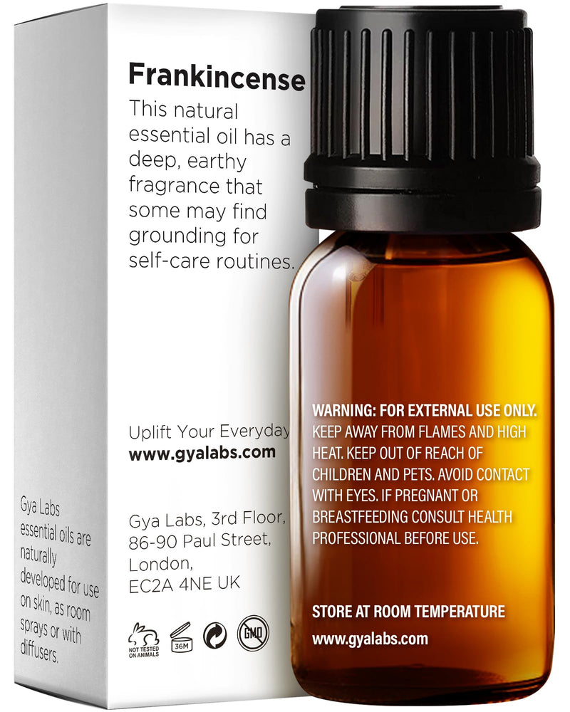 [Australia] - Gya Labs Frankincense Essential Oil for Skin - 100% Pure Natural Frankincense Oil for Face, Hair, Spreading, DIY - Woody, Earthy Fragrance (10ml) 10ml (Pack of 1) 