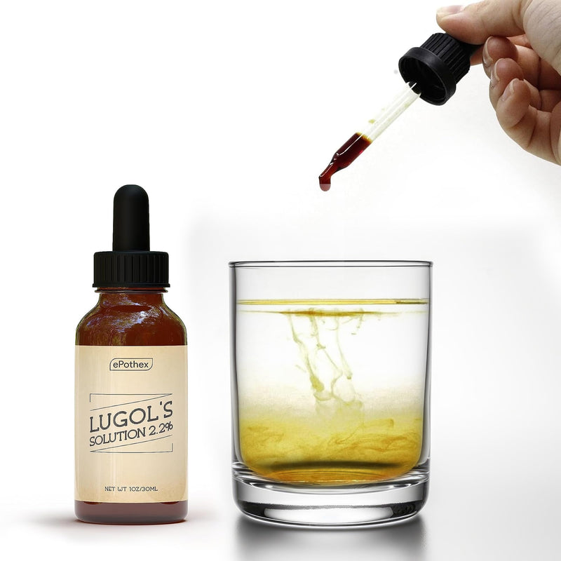 [Australia] - Lugol's Solution 2% 1oz glass dropper bottle. Contains Potassium Iodide and Iodine, 30ml Unflavored 1 Fl Oz (Pack of 1) 