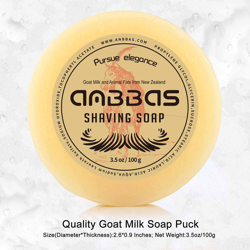[Australia] - Anbbas Synthetic Badger Shaving Brush with Nylon Bristles,Melamine POP Mug for Lathering and 100g Shaving Soap for Men Close Shave,Women Girls Hair Removal Birch 