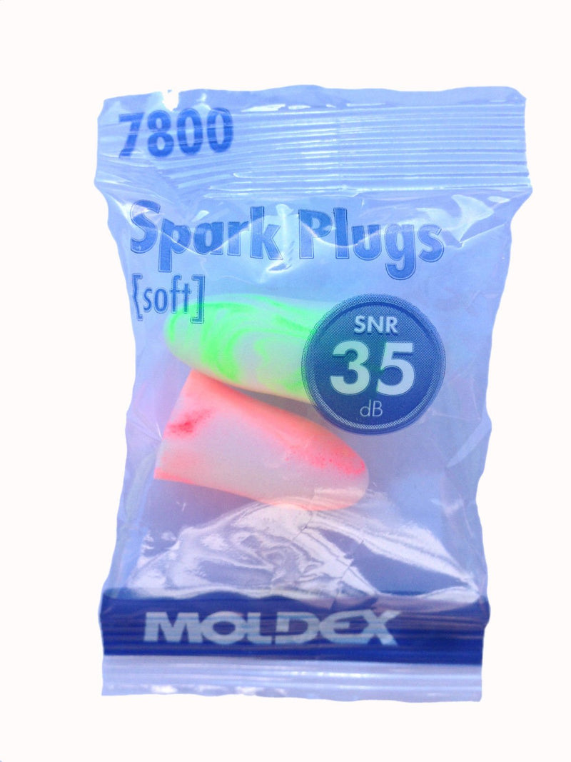 [Australia] - Earplugs SNR 35dB Moldex Soft SparkPlugs 7800 - 200 pairs 