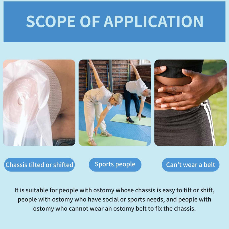 [Australia] - 20 Pcs Elastic Ostomy Barrier Strips,Medical Grade Hydrocolloid Waterproof Leak,Skin Adhesive Ostomy Barrier Tape for Colostomy Stoma Bags 20-Hydrocolloid Strips 