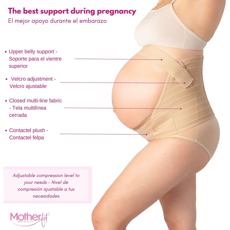 Pregnancy Girdle - Belly Bands for Pregnant Women Breathable Pregnancy Belly Support Band Adjustable Maternity Belt Nude Medium