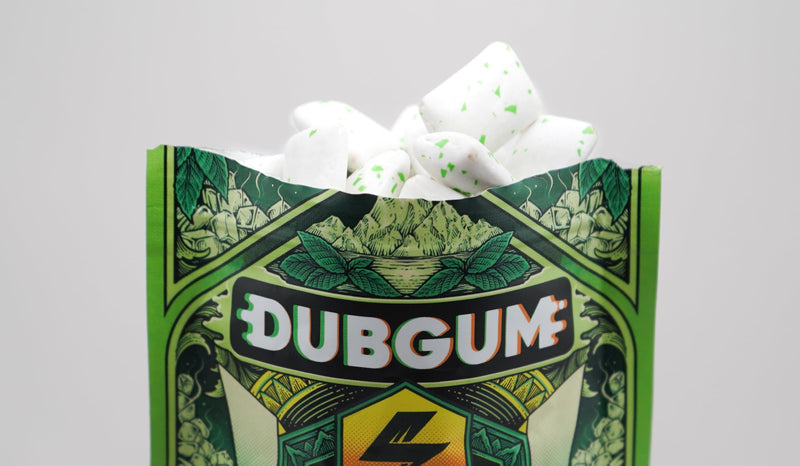 Glacier Green | Spearmint Flavor, Caffeine Gum, L-theanine, Taurine, Vitamin B12 and B6. Pouch (1) 1