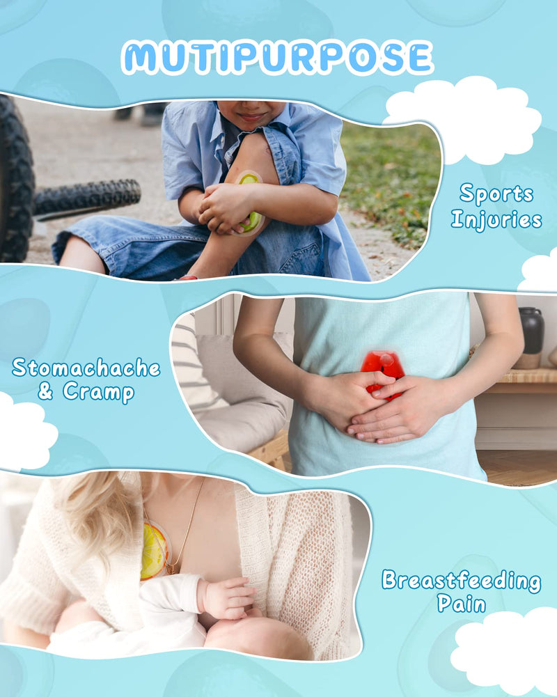 [Australia] - Kids Ice Packs for Boo Boos, 6 Pcs, FSA Eligible, Small Gel Packs for Injury Reusable Baby Toddler Hot Cold Compress Mini Recovery Gifts for Body Pain Relief, Toothache, Fever, First Aid, HSA Approved Kids Ice Packs - 6 Pack 6.0 