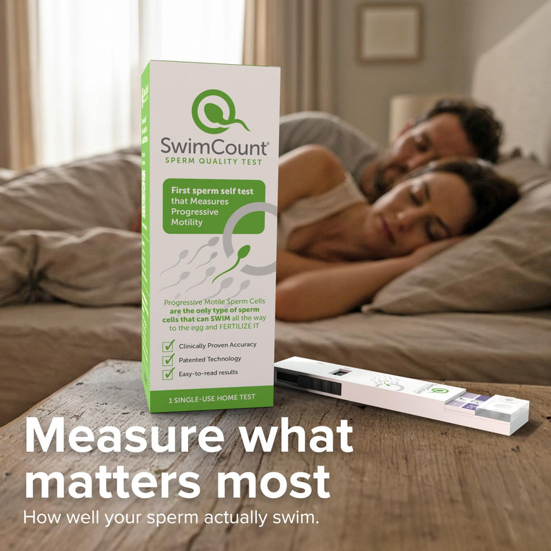 SwimCount Sperm Test – #1 Male Fertility Test for Progressive Motility | Home Fertility Test, Measures progressive motility, not just sperm count, lab-validated, 95.8% sensitivity, FSA/HSA eligible 1 Pack