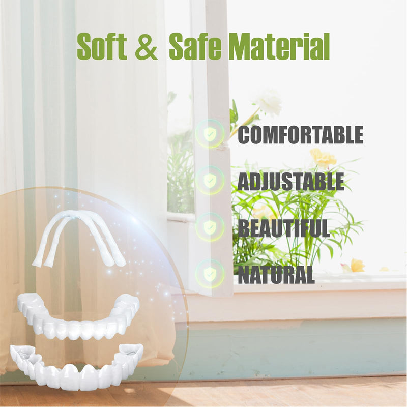 [Australia] - Temporary Veneers Kit for Women and Men, Tooth Replacement Kit, Nature and Comfortable (4PCS) 5 