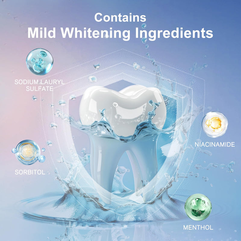 [Australia] - Niacinamide Whitening Toothpaste for Fresh Breath, Gentle Stain Removal & Teeth Brightening, Mint Flavor for Sensitive Teeth 7.05 Ounce (Pack of 1) 