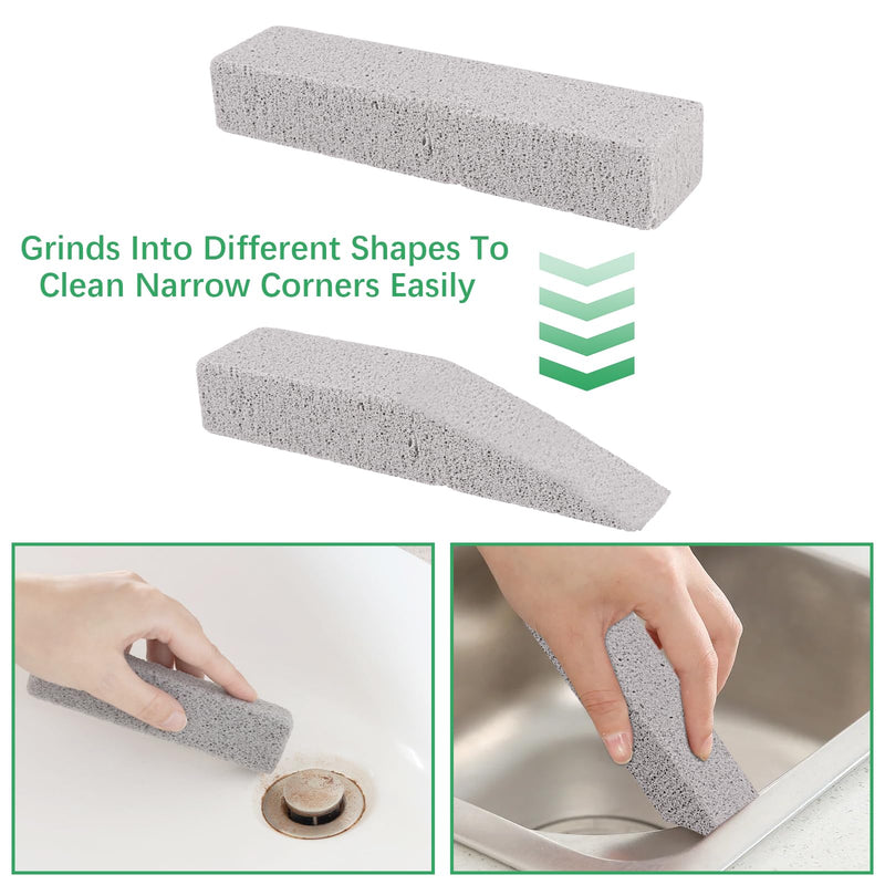 [Australia] - Pack of 6 Pumice Stone Toilet, Pumice Stone for Toilet, Pumice Stone Toilet Block, Grill Pumice Stone Cleaning Stone with Handle, Blocks Pumice Stone Cleaning Stone, Urine Stone Remover Toilet Stone for Toilet, Bathroom, Kitchen, Foot Care 