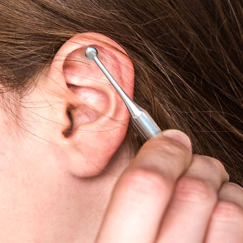 [Australia] - Acupuncture Pen, Dual Head Ear Body Point Probe Tip Acupressure Stainless Steel Facial Reflexology Massage Tool Ear and Body Point Probe Pen 1 