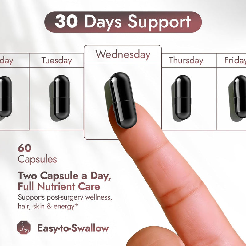 Bariatric Multivitamin with Iron 45mg, 120 Liquid Caps | Easy-swallow post-surgery multivitamin with B12, B6 & 42 superfoods for daily nutrition after weight loss surgery. 60 Count (Pack of 1)