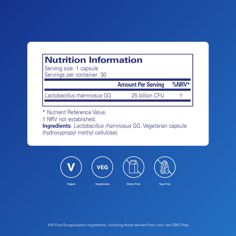 Pure Encapsulations ProFloraGG 25B - Digestive and Immune Support - 30 Capsules 30 count (Pack of 1)