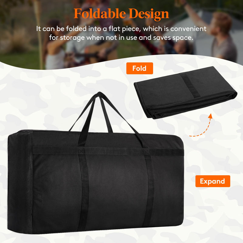 Lifewit 120L Extra Large Storage Duffle Bag for Traveling, Foldable Moving Bag with Zippers and Handles, Heavy Duty Storage Bags Big Totes for Travel Camping, Storage Bins with Lids for Luggage 2 Pack