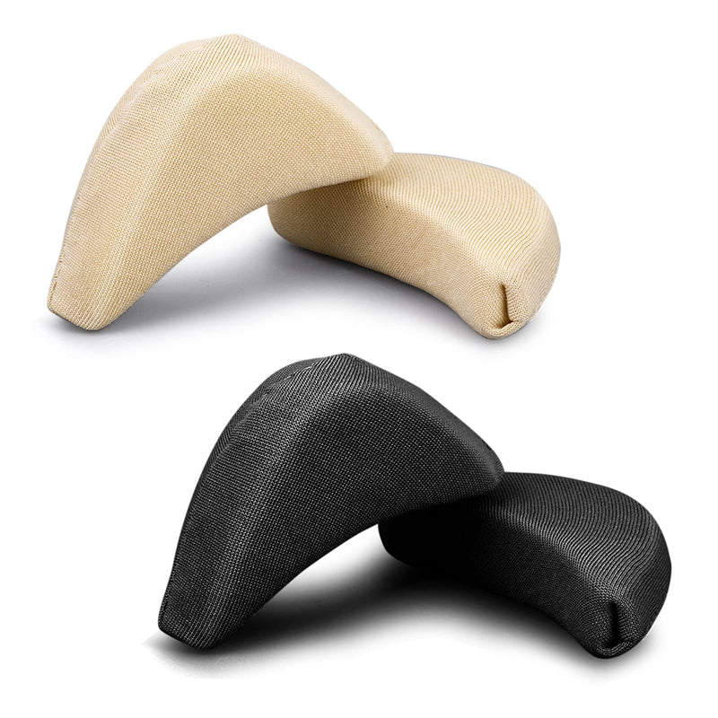 [Australia] - Sibba Toe Filler Inserts Unisex Breathable Soft Large Toe Post Forefoot Pad Shoe Filler for High Heel Foot Pain Relief for Women and Girls (Skin Color and Black) 