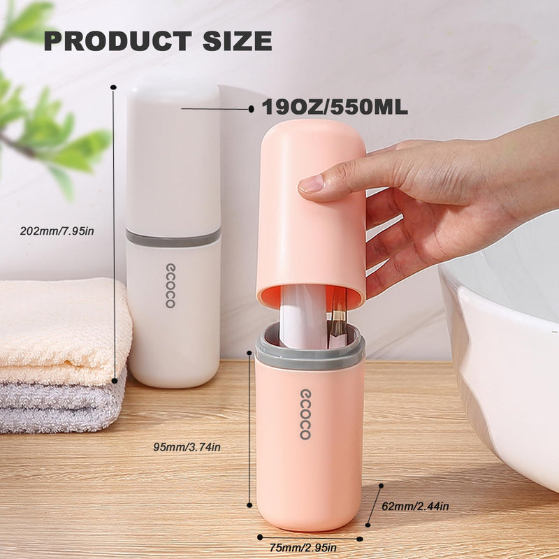 [Australia] - Toothbrush Travel Case, Multifunctional Dustproof Toothbrush Cover, Portable Toothbrush Holder,Suitable for Business Camping Travel or Daily Use(Pink) Pink 
