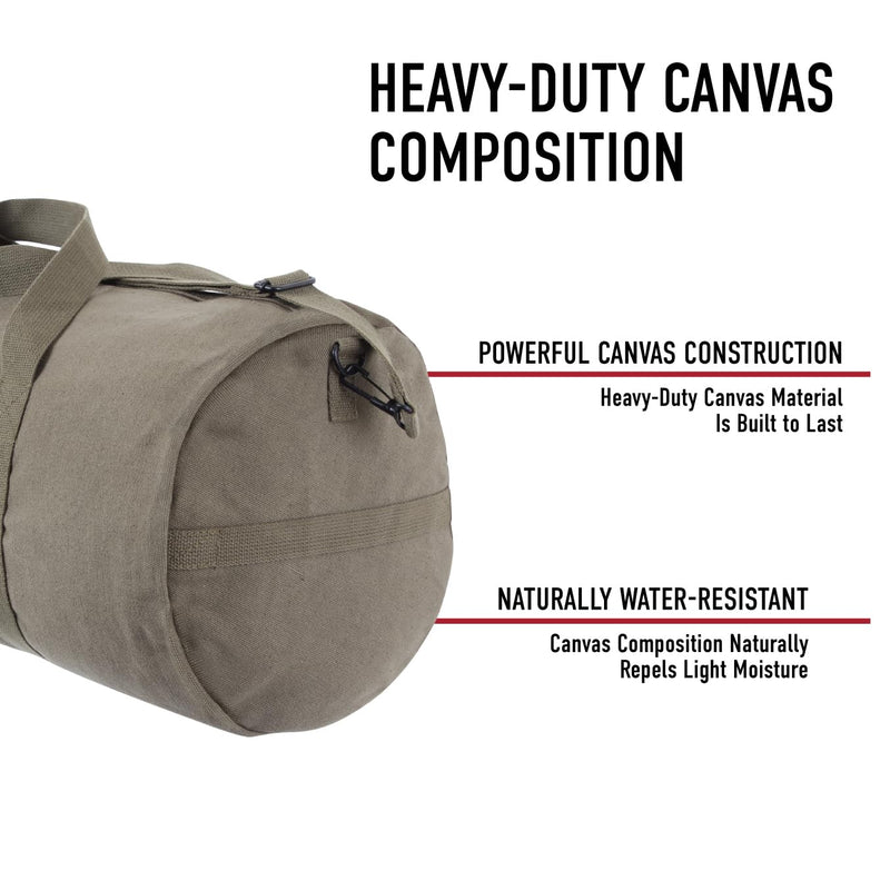 Rothco Heavy-Duty Canvas Shoulder Duffle Bag - Rugged Travel Gym Gear Equipment Bag 19 Inches Navy Blue