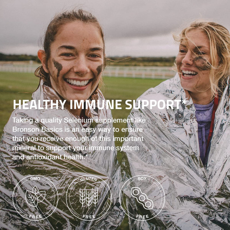 [Australia] - Bronson Selenium 200 mcg Immune & Antioxidant Support Essential Mineral, 250 Vegetarian Tablets 250 Count (Pack of 1) 