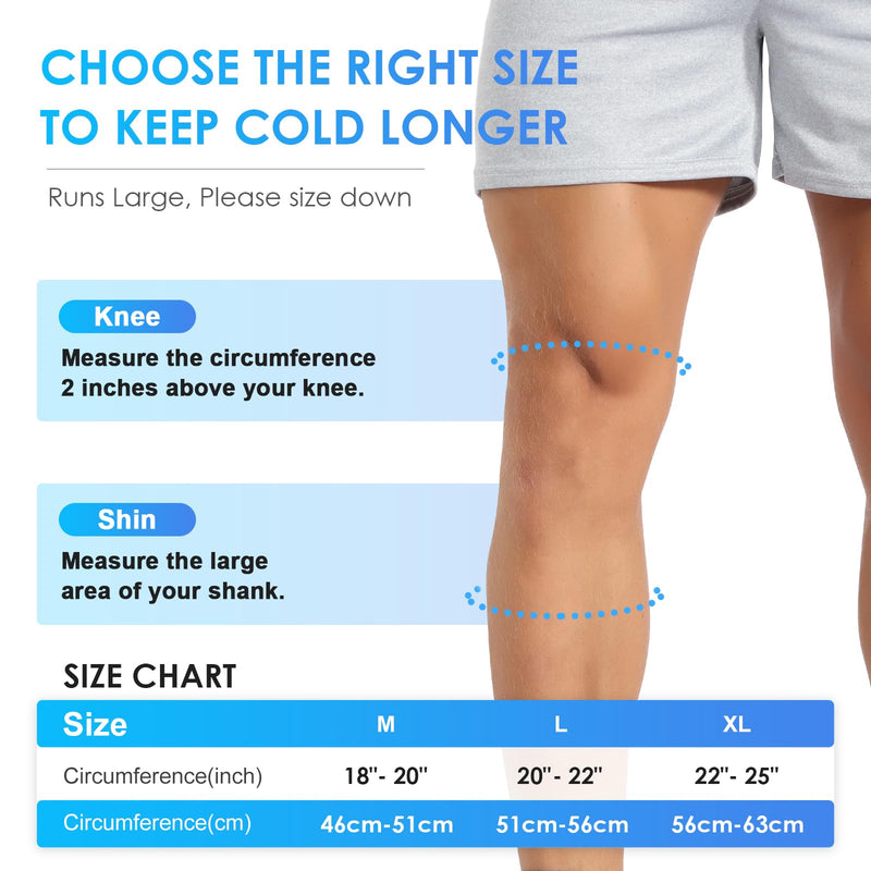 [Australia] - Comfitech Knee Ice Sleeve for Cooling Application, Flexible Cold Gel Pack Reusable, Medium 1.0 