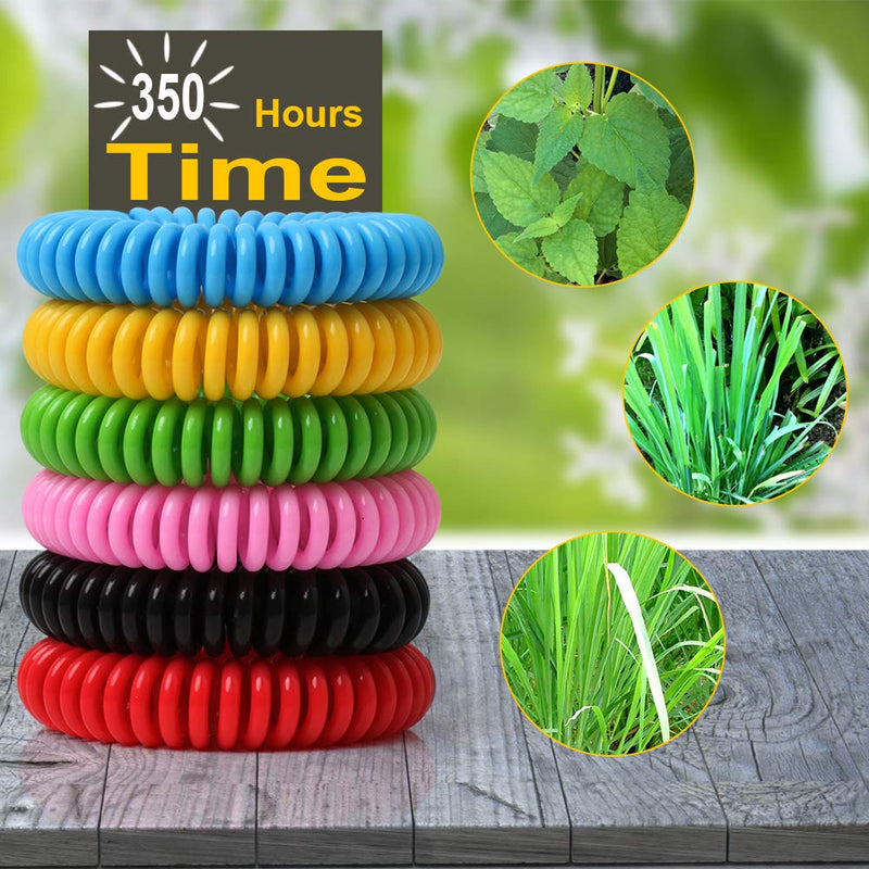 [Australia] - 48 Pack Mosquito Repellent Bracelets for Adults & Kids, DEET-Free Wristbands, Individually Wrapped Bug Repellent Bands 1 Count (Pack of 48) 