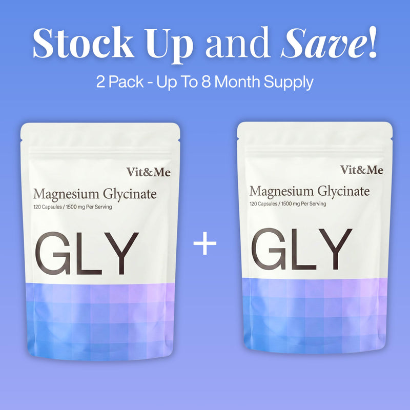 Magnesium Glycinate 1500mg – 300mg Elemental Magnesium – Up to 8 Month Supply - 240 Vegan Capsules – Pure Magnesium Bisglycinate, Fully Reacted, Chelated & High Absorption – No Fillers 240 count (Pack of 1)