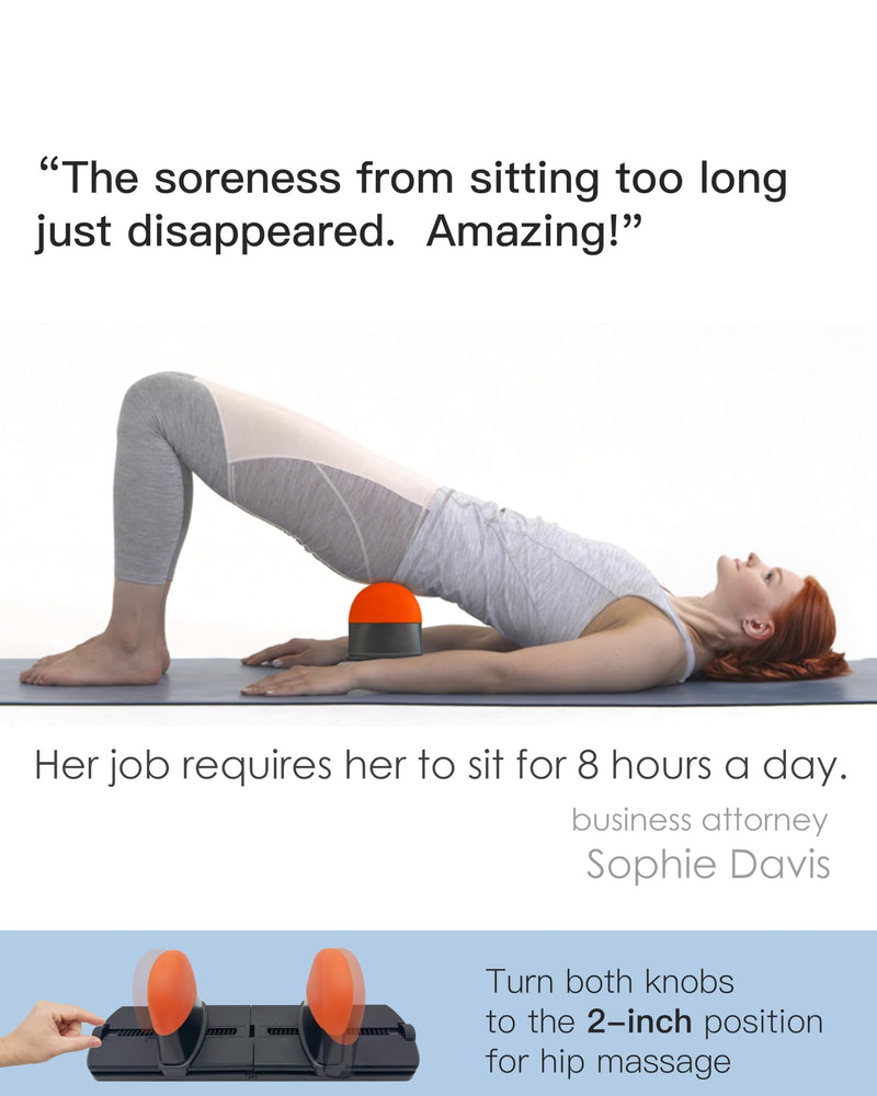 [Australia] - Psoas Muscle Release and Deep Tissue Adjustable Massage Tool for Back, QL, Hip Flexor, Hamstring, Glute, Iliacus, and Neck Pain - Trigger Point and Myofascial Release Tool 