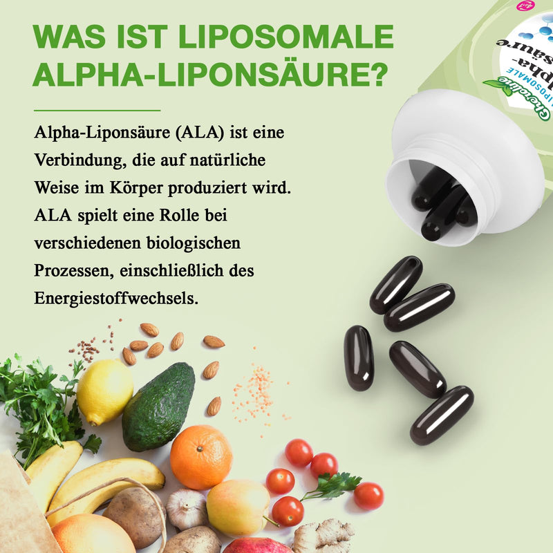 [Australia] - Liposomal Alpha-Lipoic Acid 1500 mg Soft Capsules, with Acetyl-L-Carnitine 900 mg & Ubiquinol 100 mg & Vitamin E 15 mg, Highly Effective 4-in-1 ALA Supplement (60 pieces (pack of 1)) 60 pieces (pack of 1) 