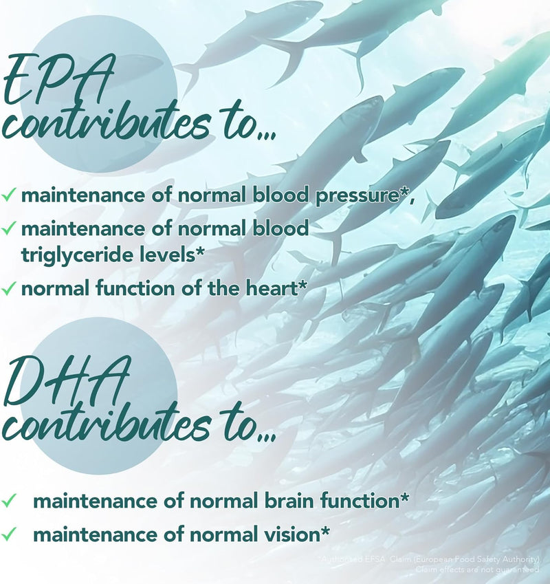 Omega 3 6 9 High Strength Essential Fatty Acids Fish Oil Supplement 1000mg Soft Gel Capsules & Added Vitamin E (180) 180
