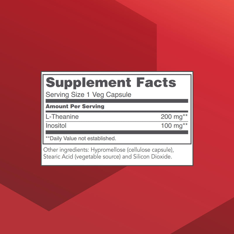 PROTOCOL FOR LIFE BALANCE L-Theanine 200mg, Stress Relief*, 60 Veg Caps | Support Relaxed but Alert Temperament*, Supports Brain Health and Efficiency*, Free of Dairy, Gluten, and Soy, Non-GMO, Vegan