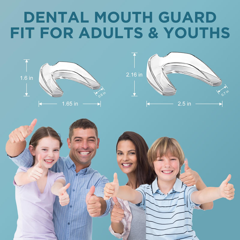 [Australia] - Mouth Guard for Grinding Teeth at Night: Night Guards for Teeth Clenching Custom Fit for Nighttime Protection - 4 Pack 20 Cleansing Tablets 