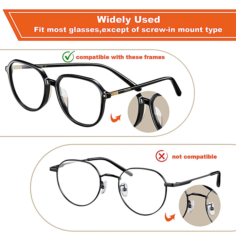[Australia] - Clear Eyeglass Nose Pads - SMARTTOP Stick on 2.5mm Silicone Anti Slip Adhesive Eyewear Nose Pads Cushions for Eyeglasses Sunglasses Spectacles - 12 Pairs Us-s-37-clear 