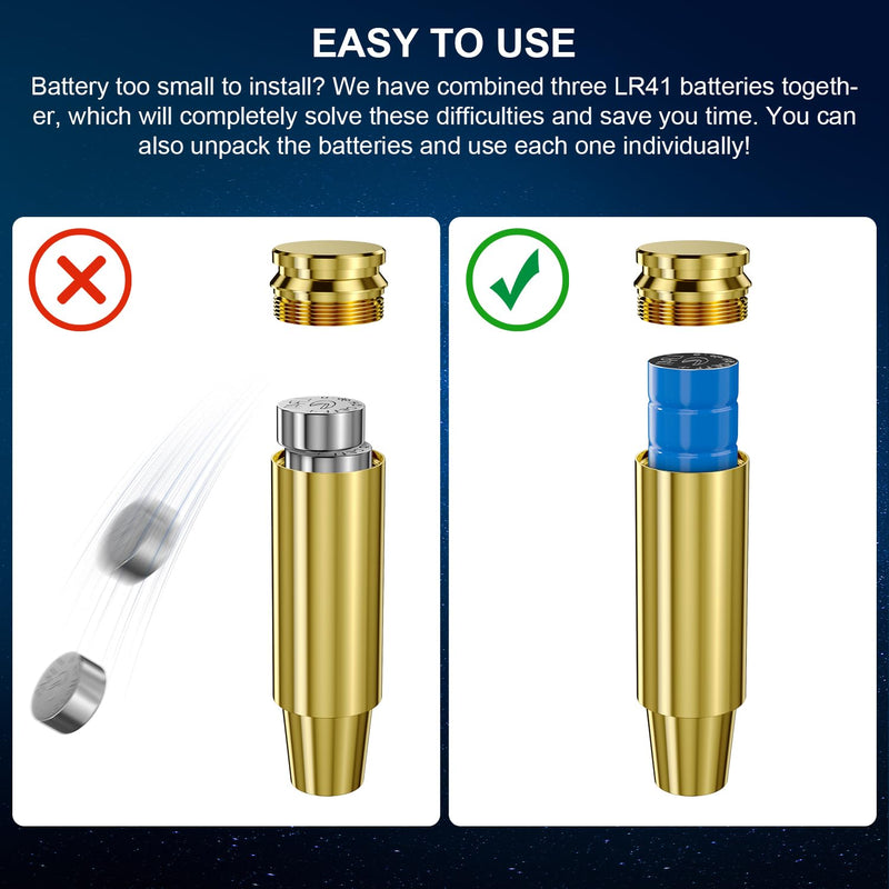 [Australia] - 3LR41 Button Batteries, 4.5V Replacement Batteries for Bore Sight, Toys, Digital Camera and Keychain LED Flashlight, Replacement for 3xAG3, 3x392, 3xL736, 3x384, L736F Batteries, 10 Pack 