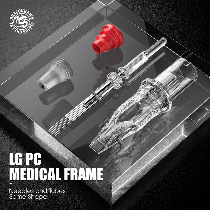 [Australia] - Dragonhawk Extreme Tattoo Needles - 20PCS Disposable Round Liner Cartridges 1203RL Professional Needles for Lining Work Fits Most Tattoo Machines 3RL 