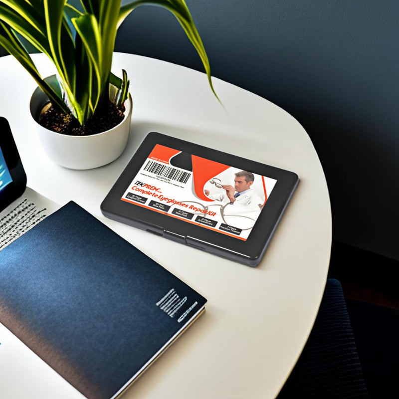 [Australia] - TEKPREM Magnetic Eyeglass Repair Tool Kit, Eye Glasses Repairing Screwdriver Set with Compatible Eyeglass Screws,Silicone Nose Pads,Tweezer,Small Screwdriver for Eyeglasses,Sunglasses and Nose Pads 