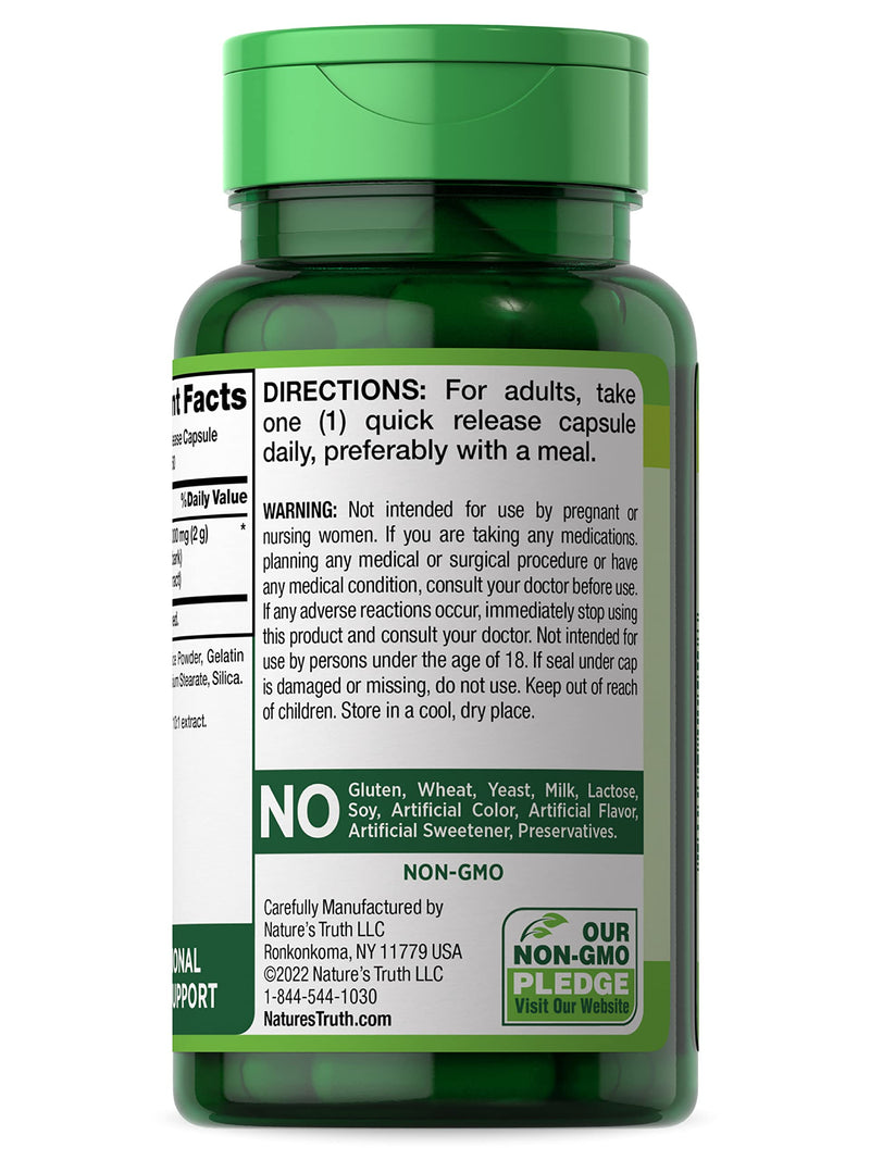 [Australia] - Ceylon Cinnamon Capsules | 2000mg | Non-GMO & Gluten Free Supplement | by Natures Truth 