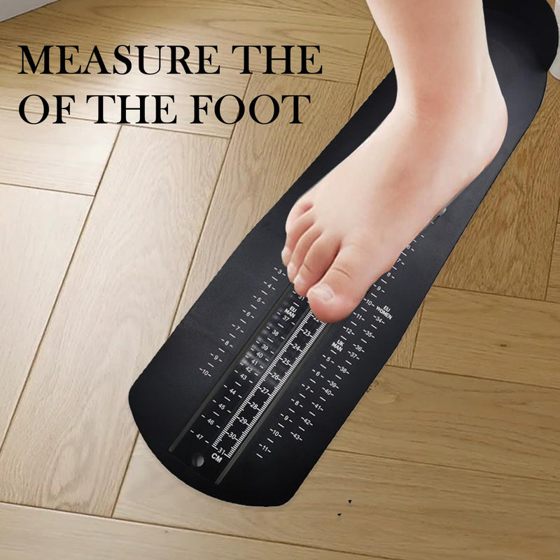 [Australia] - XOKL Children's Foot Measurer, Adult Foot Measurement, Baby Foot Measurement, Children's Shoe Measurement, Shoe Size Measurement, Shoe Try-On Devices, Family Foot Measurement Device for Children, Adults, UK and EU Size (Black) Black 