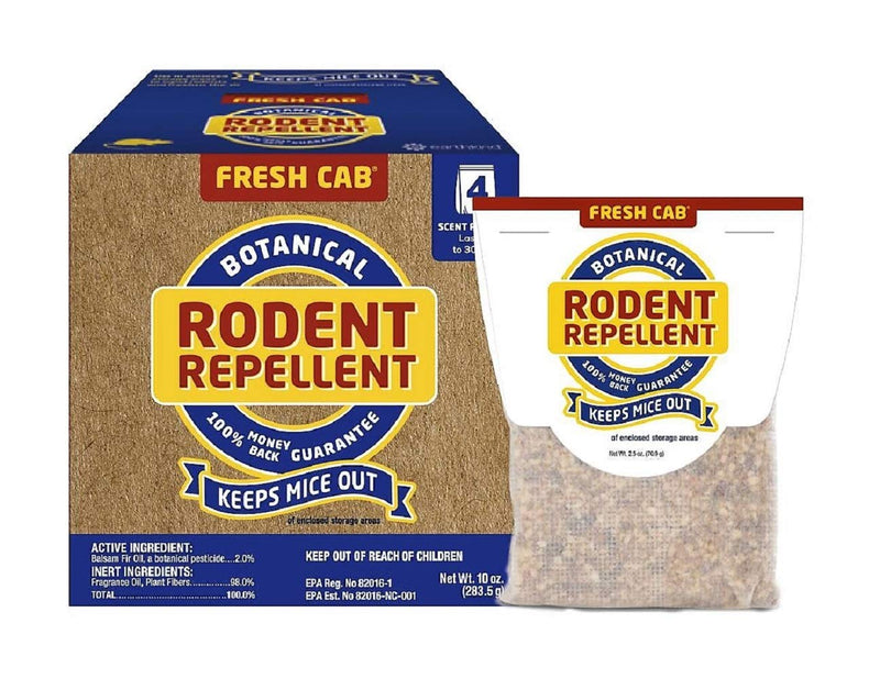 [Australia] - Fresh Cab Rodent Repellent; Quickly Repelling Pests from Treated Areas; Preventing Re-Infestation for up To 3 Months; Safe for Children, Pets and the Environment; Non-Toxic; 8-Scent Pouches 