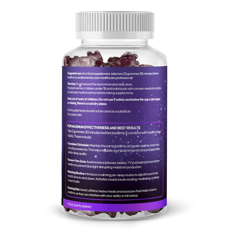 Sugar Free Sleep Gummies x 60 | Maximum Strength | with Ashwagandha, Magnesium, Chamomile Extract | Natural Berry Flavoured | Get Koala-Ty Sleep 1 count (Pack of 60)