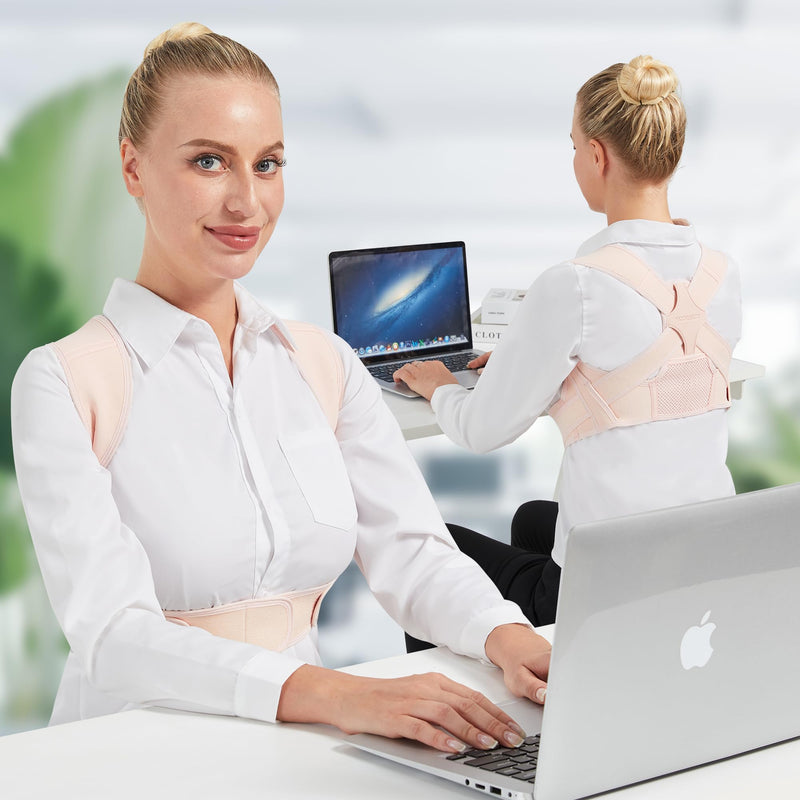 [Australia] - Posture Corrector for Women - Upper Back Brace Adjustable & Breathable for Posture Correction: Neck Shoulder & Upper Back Pain Relief (Small) Small 